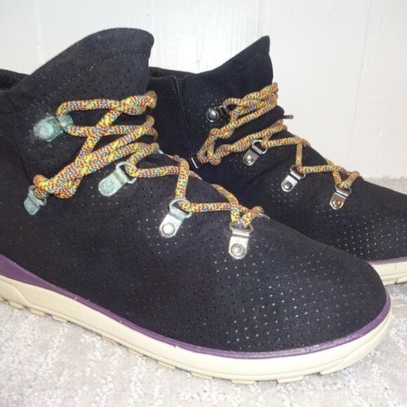 𝅺columbia Transit Mid Unisex Size 8 US Black Lace up Boot Shoes YU3560-010 - Picture 4 of 9